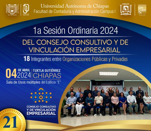 21| 1a. Sesión Ordinaria 2024 del Consejo Consultivo y de Vinculación Empresarial