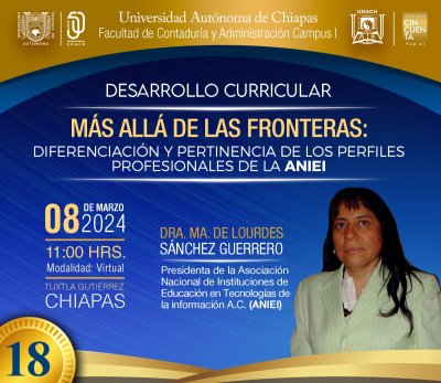 Conferencia: "Más allá de las Fronteras: Diferenciación y pertinencia de los perfiles profesionales de la ANIEI"