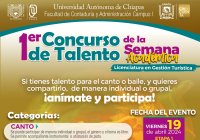1er. Concurso de Talento, Semana Académica-Licenciatura en Gestión Turística