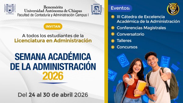 Comienza la Semana Académica de la Administración 2026