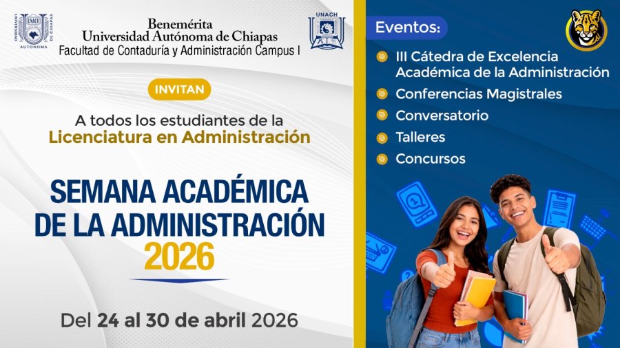 Comienza la Semana Académica de la Administración 2026
