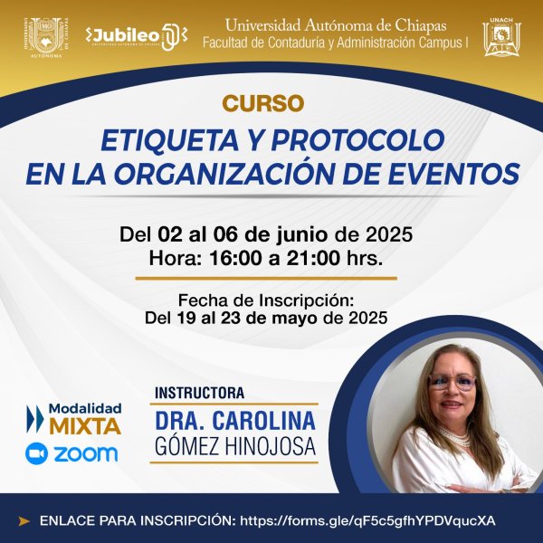 Curso: Etiqueta y Protocolo en la Organización de Eventos