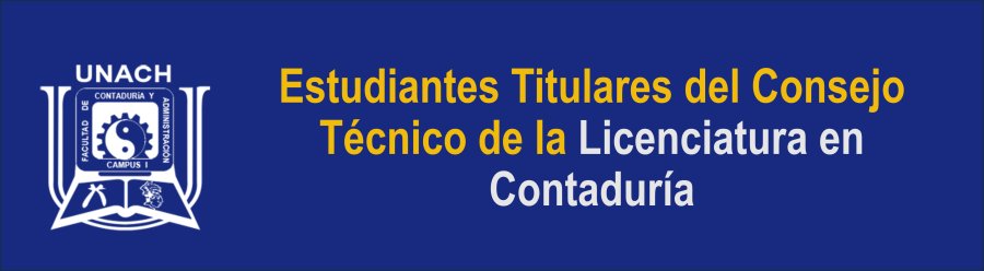 Estudiantes Electos del Consejo Técnico de la Licenciatura en Contaduría.