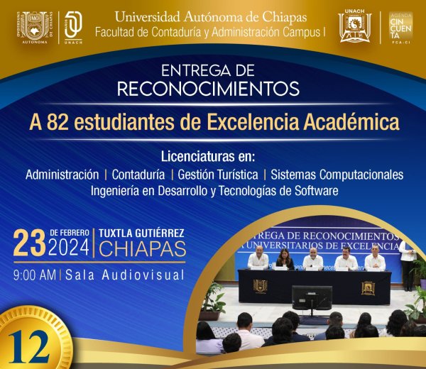 12| Entrega de reconocimientos de Excelencia Académica